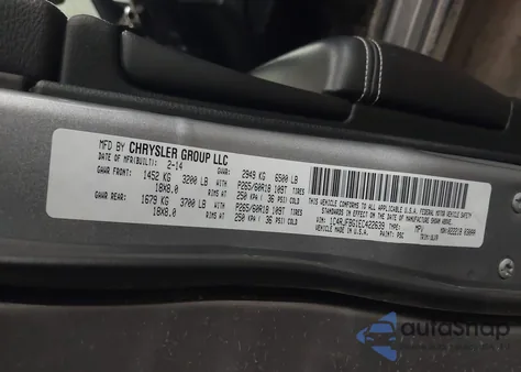 2014 Jeep Grand Cherokee Limited z USA, uszkodzony, nr VIN 1C4RJFBG1EC422639